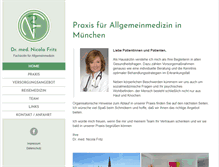 Tablet Screenshot of dr-nicola-fritz.de